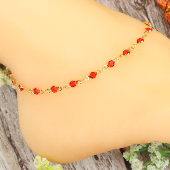 Dainty Anklet for Women – Elegant Everyday Jewelry & Perfect Gift | MLCRC2186 - Picture 7 of 10